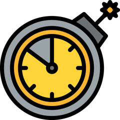 deadline (2) Illustration on a white background     