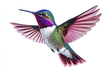 Fototapeta premium Vibrant hummingbird in flight