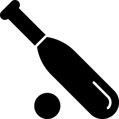 Baseball Bat Vector Icon Stock Illustration