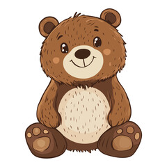 Fototapeta premium bear, animal, vector, transparent background