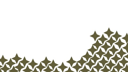 a collection of shapes that are arranged irregularly and create an art.