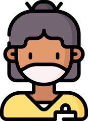 dentist Illustration on a white background   