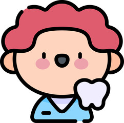 dentist Illustration on a white background   