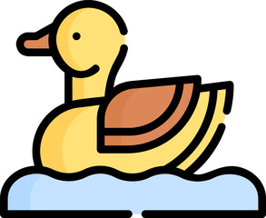 duck Illustration on a white background     