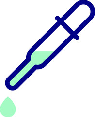 eyedropper Illustration on a white background     