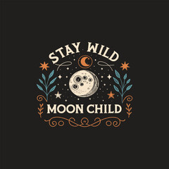 Obraz premium A gothic-style design with silhouette of typography t shirt design