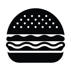 hamburger on blue background