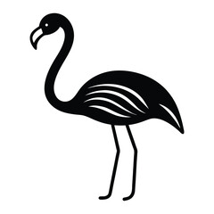 flamingo silhouette vector