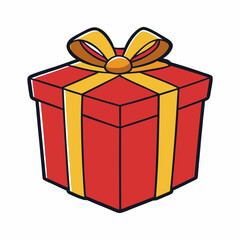 gift box simple design vector