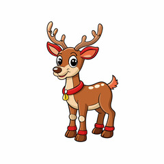 reindeer isolated on white