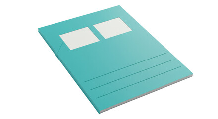 Isolated Blue File Folder