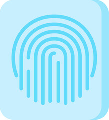 fingerprint Illustration on a white background  