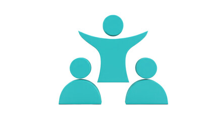 Isolated Teamwork Icon
