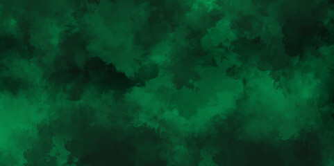 abstract cloud and vapor texture background. Black and Green smoke aquarelle smudge illustration smooth grungy smokey light green colors ink glow. green color powder explosion	
