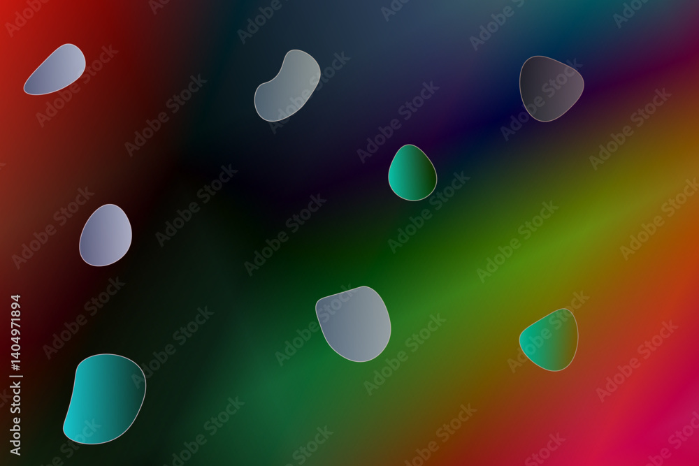 Poster vector set with square, rectangular and round geometric shapes in light pastel colors