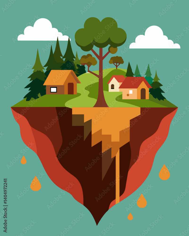 Poster the erosion and destabilization of the soil due to largescale deforestation have led to devastating 