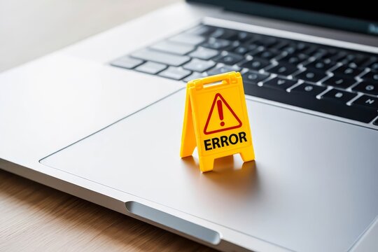 System error warning , something went wrong.