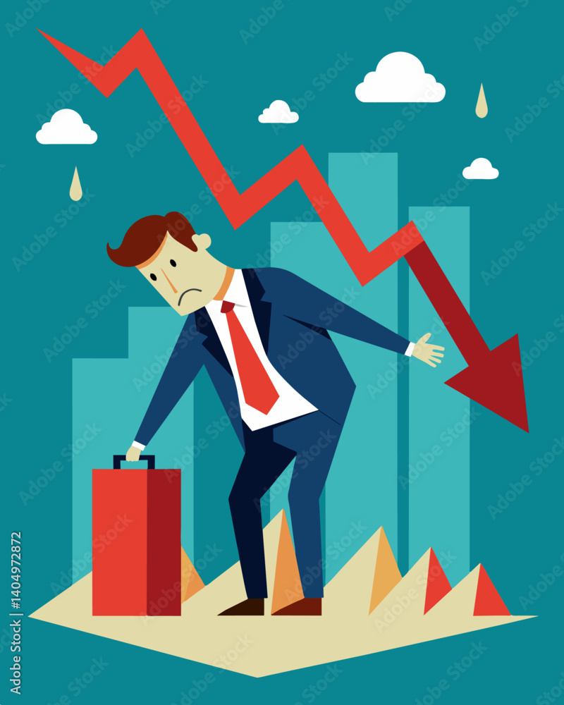 Poster the struggling economy has resulted in a sharp devaluation of stock prices causing distress for both