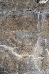 Cracked concrete wall as texture.
