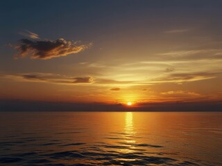 Obraz premium sunset over the beach
