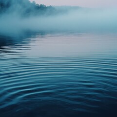 Obraz premium Vibrant ripples with a gentle fog stroke rise effect