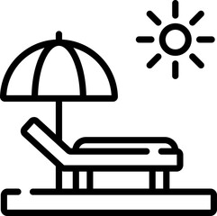 hammock Illustration on a white background  