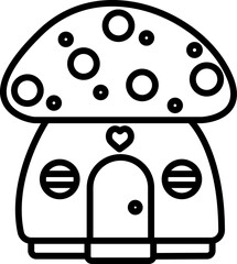 home Illustration on a white background    