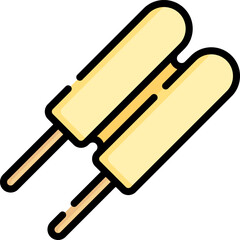 ice cream Illustration on a white background  