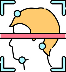 identification Illustration on a white background     