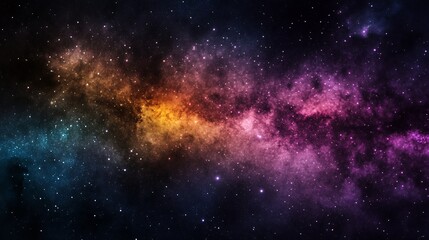 Obraz premium Cosmic Nebula: A Serene Tapestry of Stars and Hues