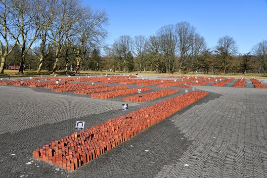 Westerbork, the Netherlands. March 19, 2025. The memorial at the former Westerbork transit camp in the Netherlands.