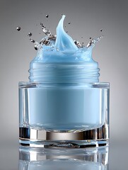 Light Blue Cream Splash.