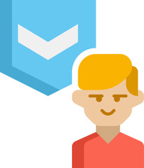 junior Illustration on a white background   