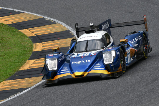Scarperia, Italy - September 29th 2024: Oreca 07 Gibson of team IDEC SPORT drive by PINO-DE GERUS-VAN UITERT in action during 4h of Mugello.