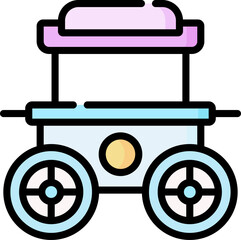 kiosk Illustration on a white background    