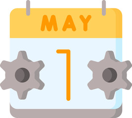 labor day Illustration on a white background   