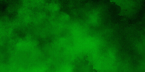 abstract cloud and vapor texture background. Black and Green smoke aquarelle smudge illustration smooth grungy smokey light green colors ink glow. green color powder explosion	
