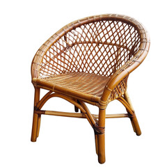 Rattan chair designed for comfort and style displayed against a minimalist Transparent background, Rattan chair on PNG background