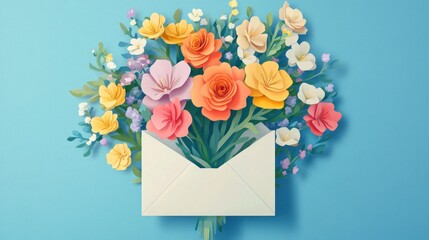 bouquet of tulips in a vase