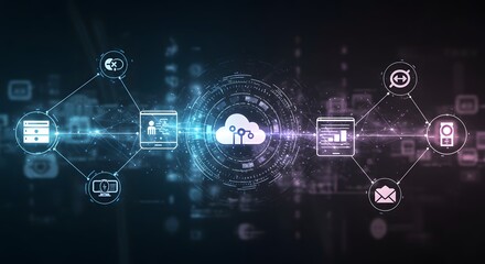 Obraz premium High-Tech Integration of Business Subsystems