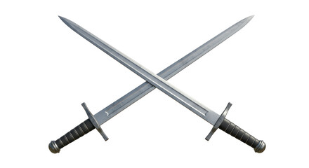 Isolated Two Swords Crossed