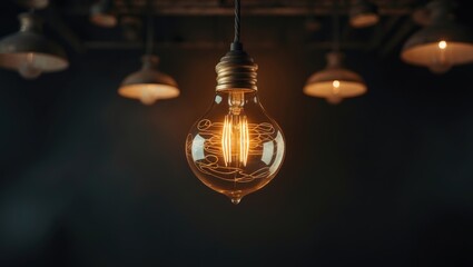 Obraz premium Production of old chandeliers and lamps on the ceiling.