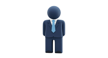 Isolated Businessman Figure