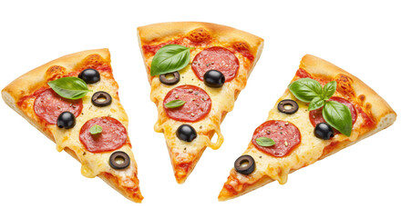 Isolated Pizza Slices