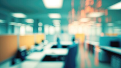 Blurred Office Background Featuring Bokeh