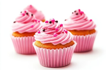 Pink cupcakes, sweet treats
