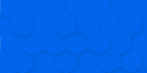Abstract Hexagon blue background and shadow. Abstract background design with blue hexagon and Abstract. Hexagon. Vector.