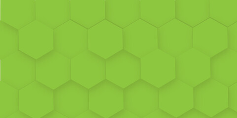 Abstract Hexagon green background and shadow. Abstract background design with green hexagon and Abstract. Hexagon. Vector.