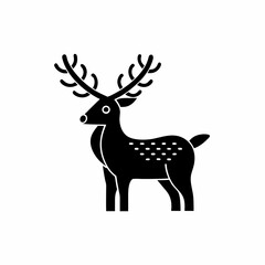 creative details Reindeer Icon Vector Illustration