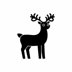 creative details Reindeer Icon Vector Illustration